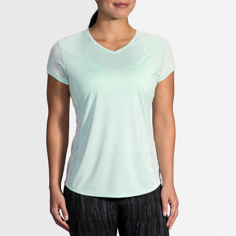 Brooks Stealth Mujer Camisetas Manga Corta - Verdes (5094QGTYJ)